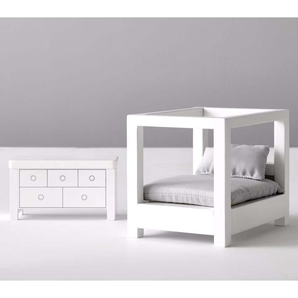 Pottery Barn Kids Dollhouse Accessory Set Bedroom