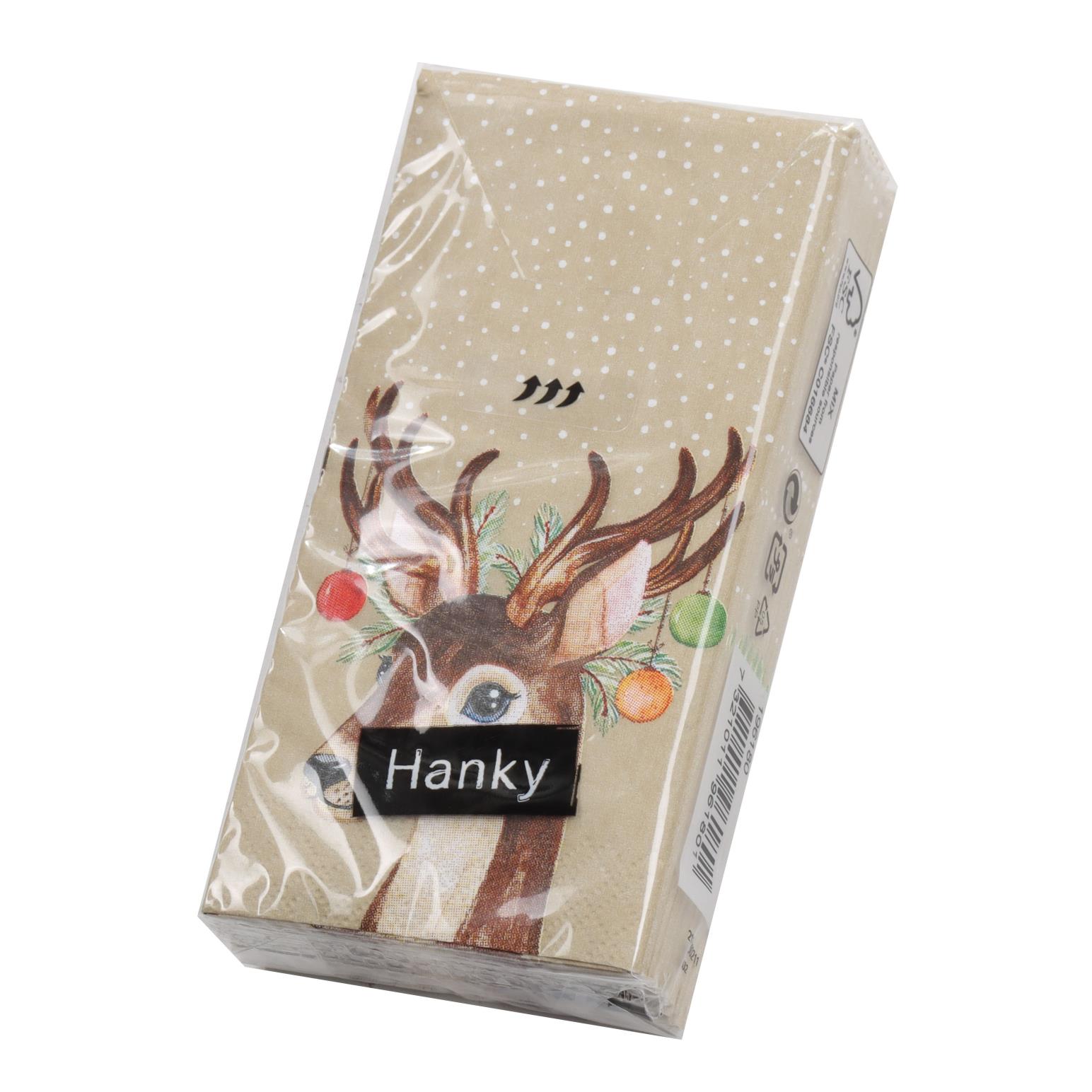 Deer Baubles Christmas Tissues