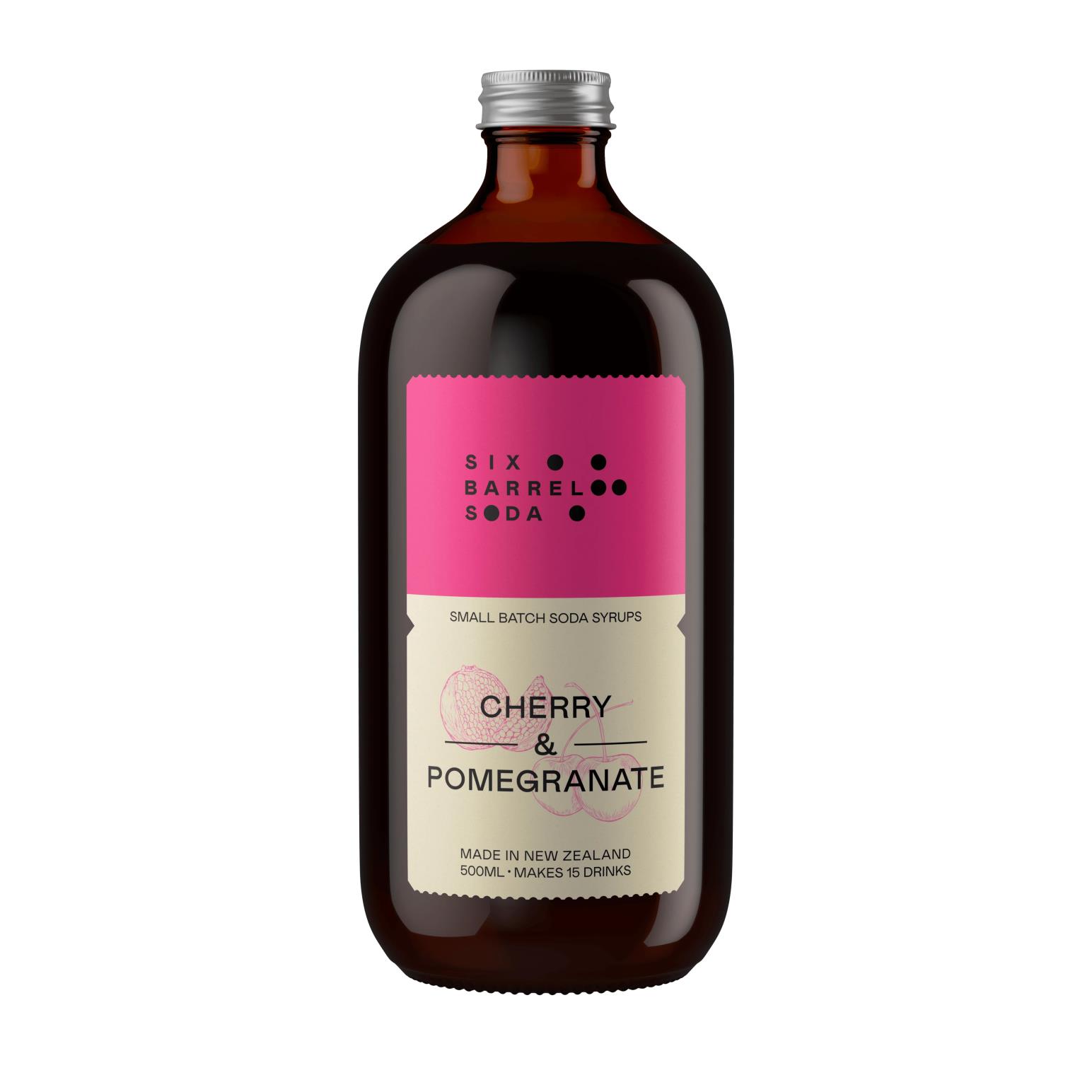 Six Barrel Soda Cherry & Pomegranate 500ml