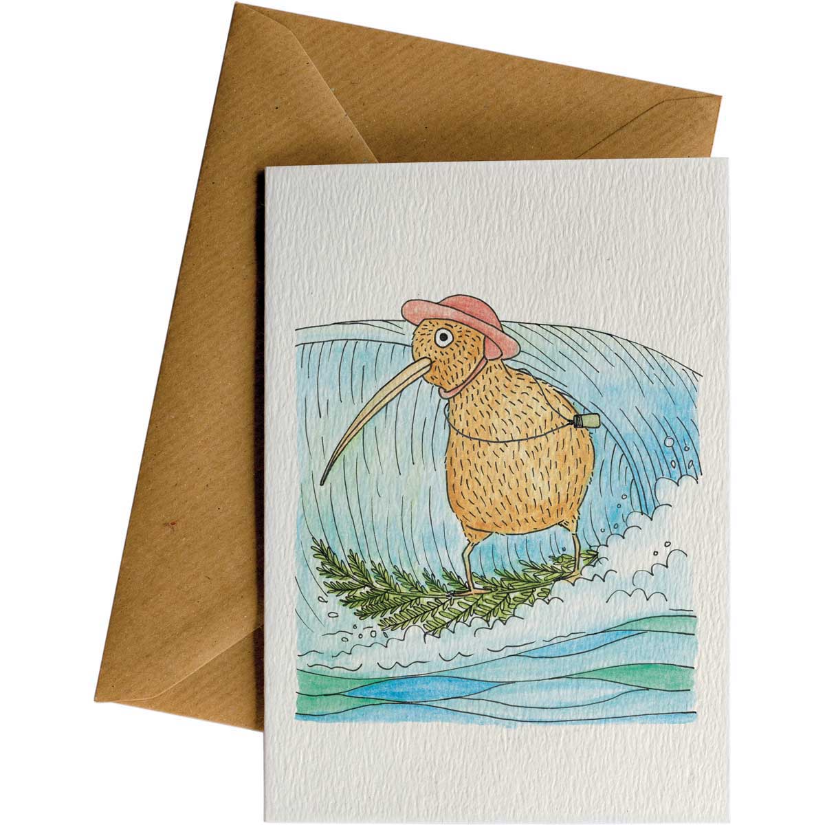 Little Difference Kiwi Surfer Card
