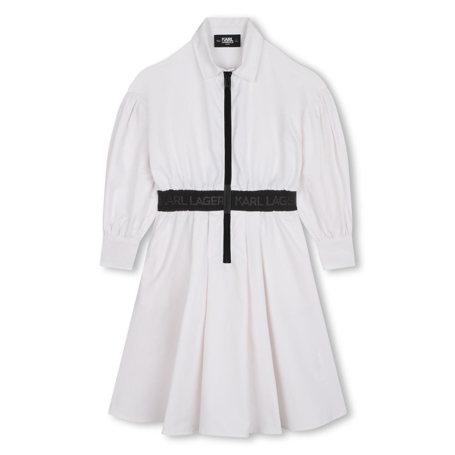 Karl Lagerfeld Zip-Up Shirt Dress 10Y - 16Y