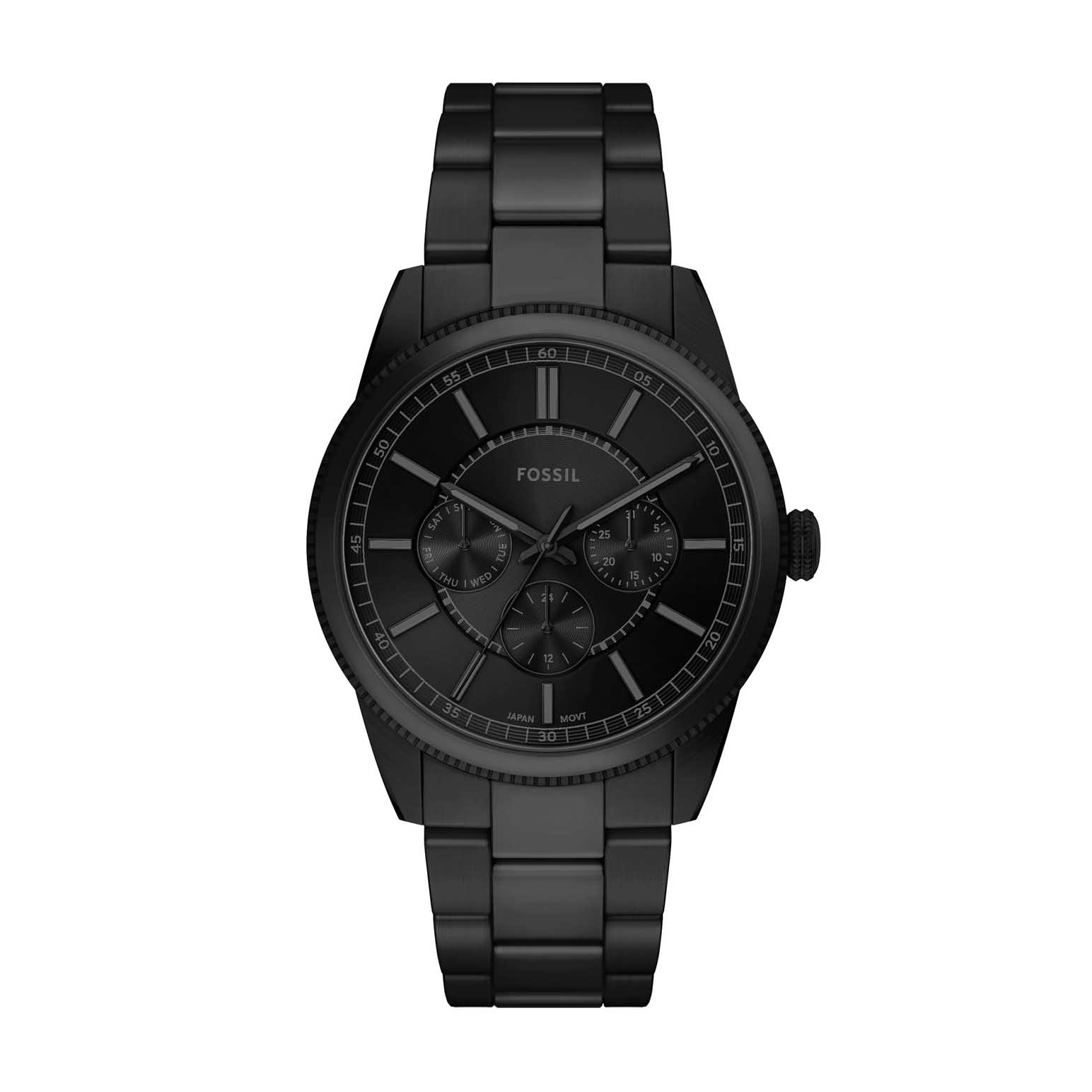 Fossil Pearson Multifunction Black Stainless Steel Watch FS6135