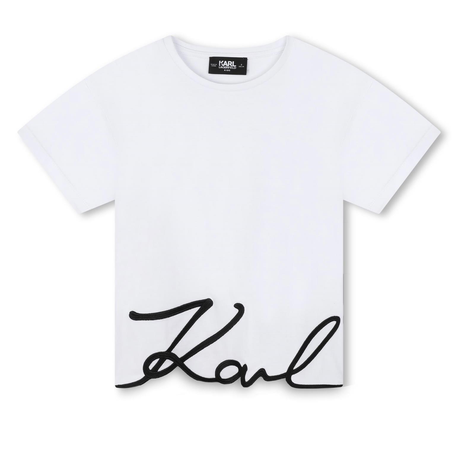 Karl Lagerfeld Signature Logo T-Shirt 10Y - 16Y