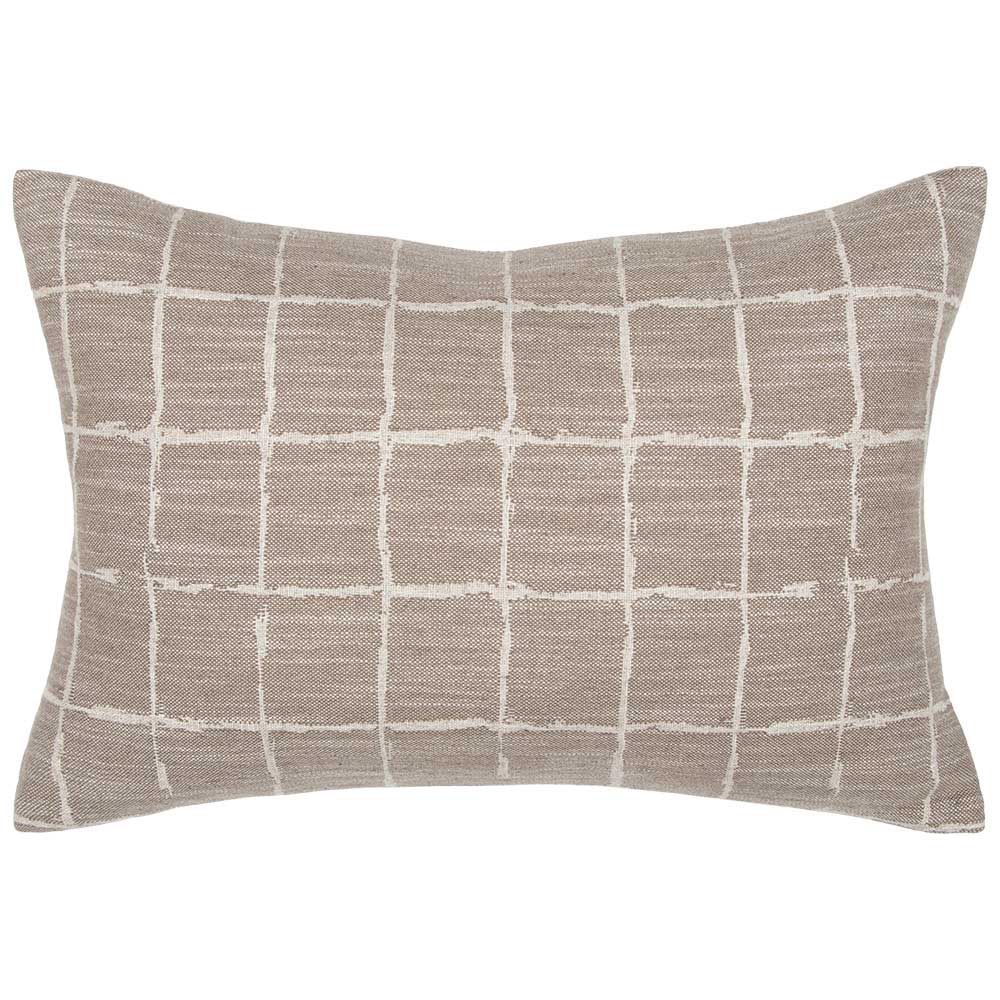 Baya Johnson Cushion With Feather Inner 40x60cm - Taupe