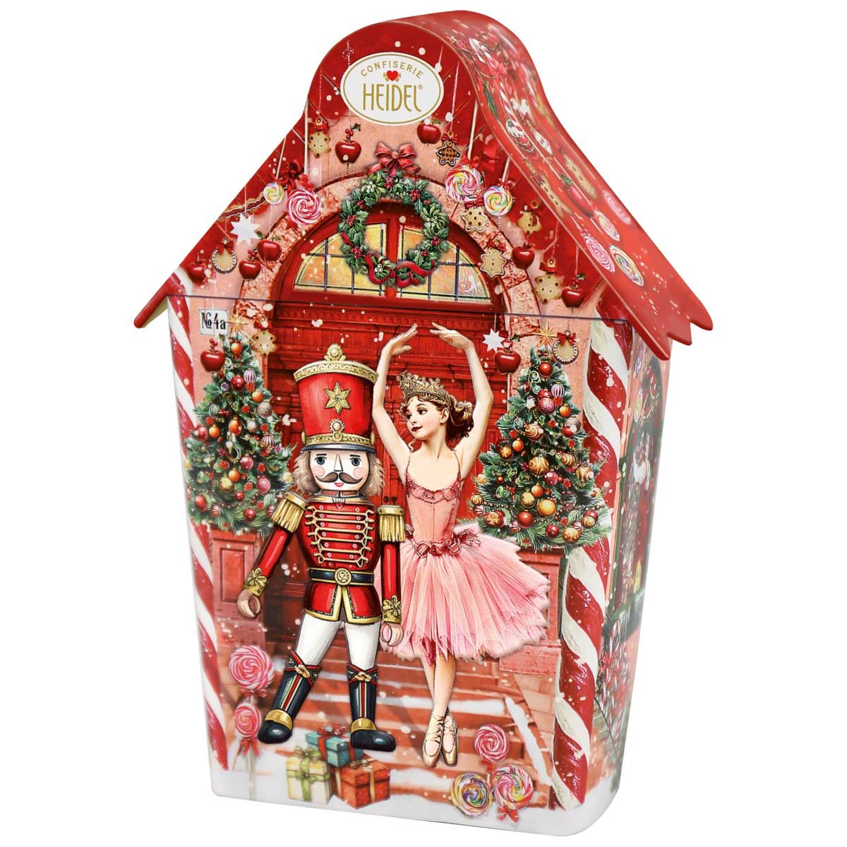 Heidel Xmas Fairy Tale Cottage Choc Minis, Praline & Milk Cream Chocs 74g
