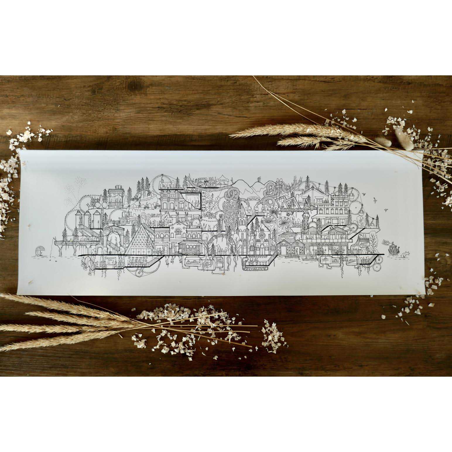 Ellie Compton The Sanctuary Print 700x250 Unframed