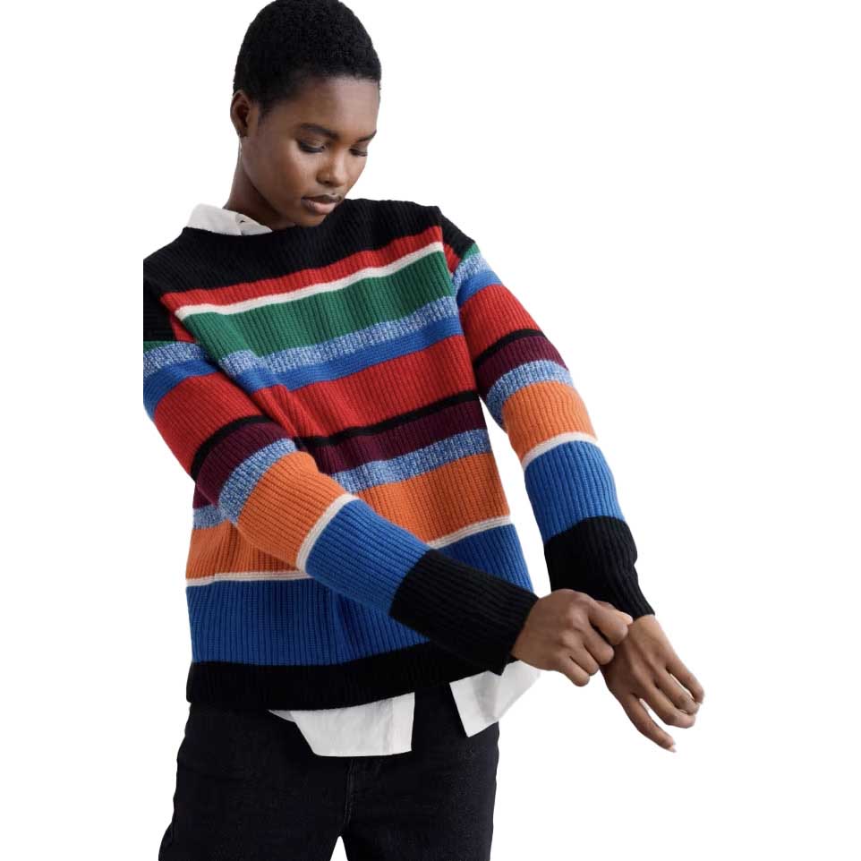 Seasalt Cornwall Thorn Berry Jumper Upton Multi Onyx