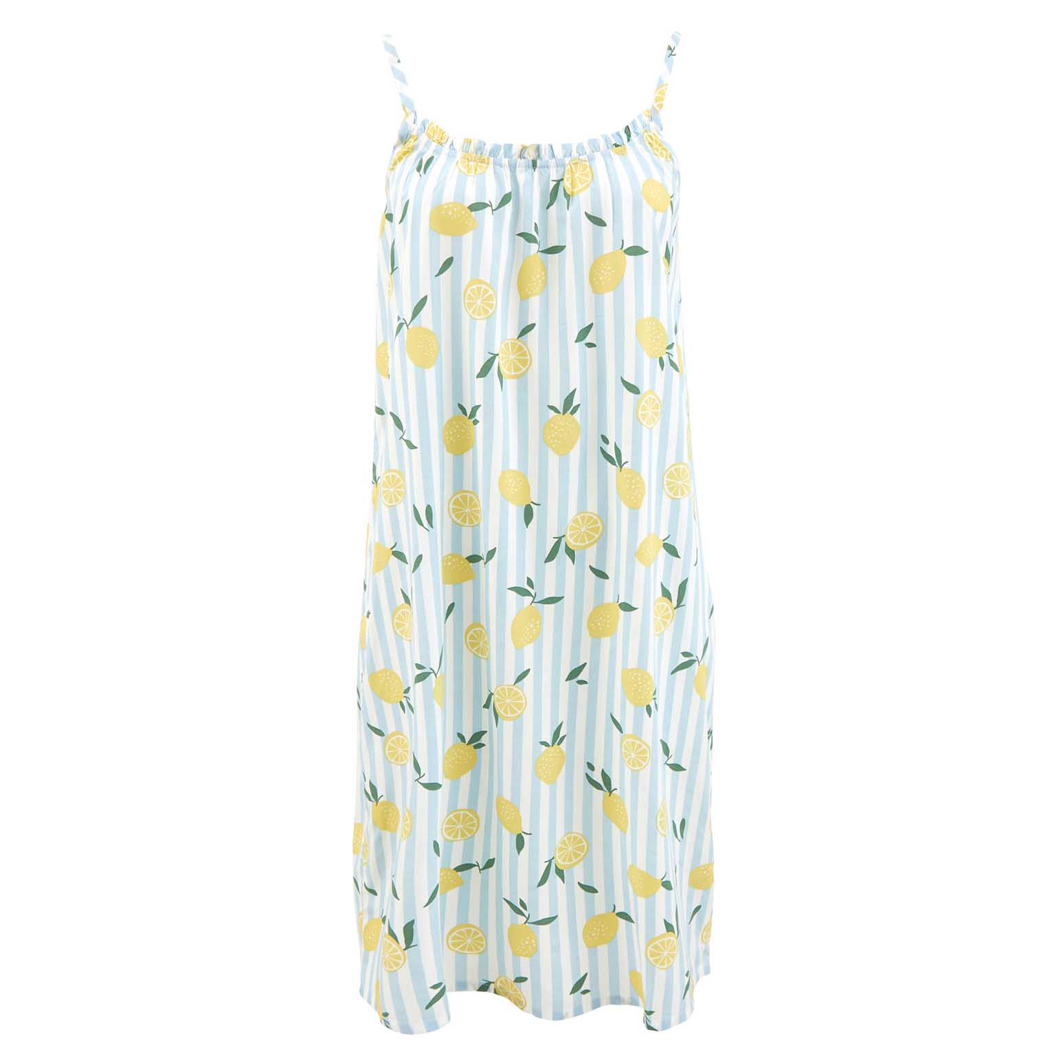 Wallace Cotton Limonella Strappy Frill Nightie