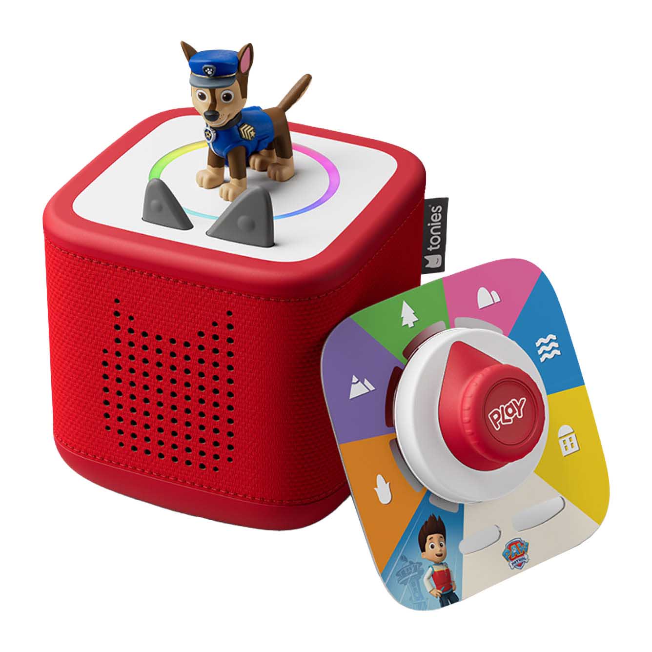 tonies Toniebox 2 - Sunset Red Play Set - PAW Patrol Chase