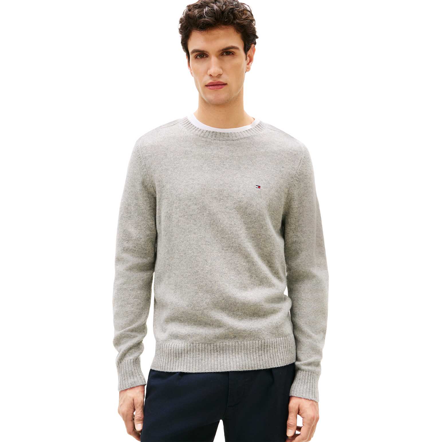 Tommy Hilfiger Pure Wool Crew Neck Jumper