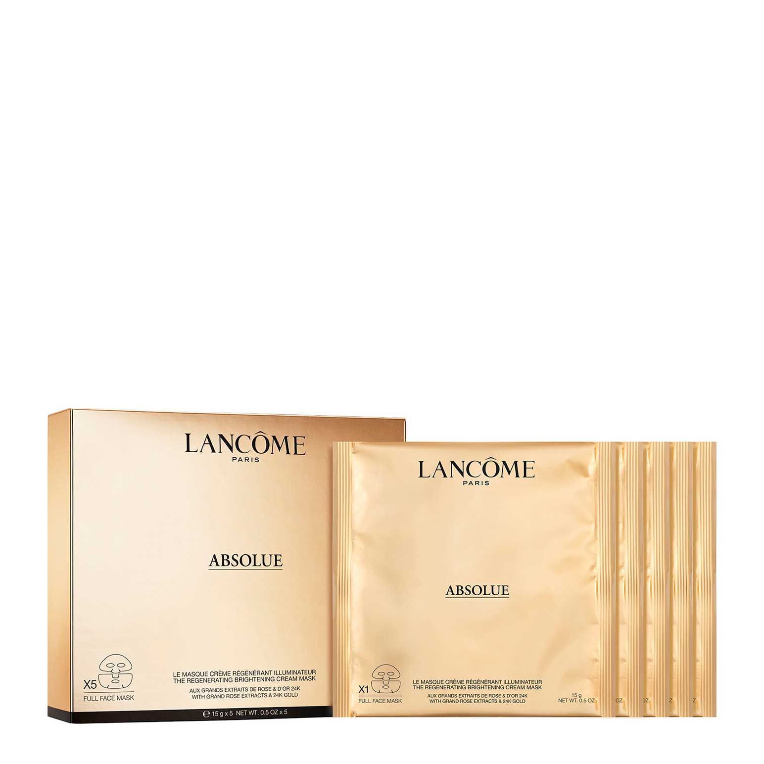 Lanc&ocirc;me The Absou Anti-Ageing Regenerating Brightening Mask x5