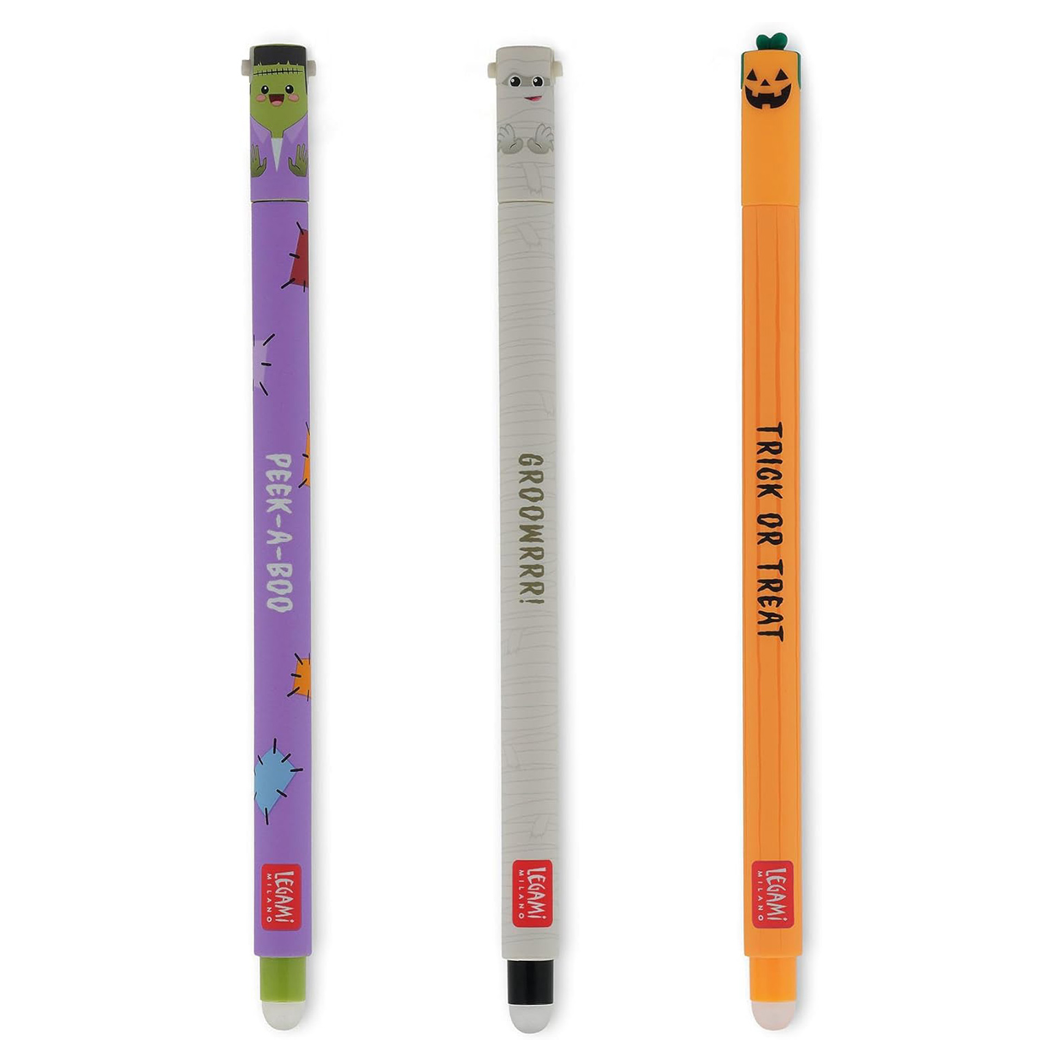 Legami Set of 3 Erasable Gel Pens - The Boo Crew