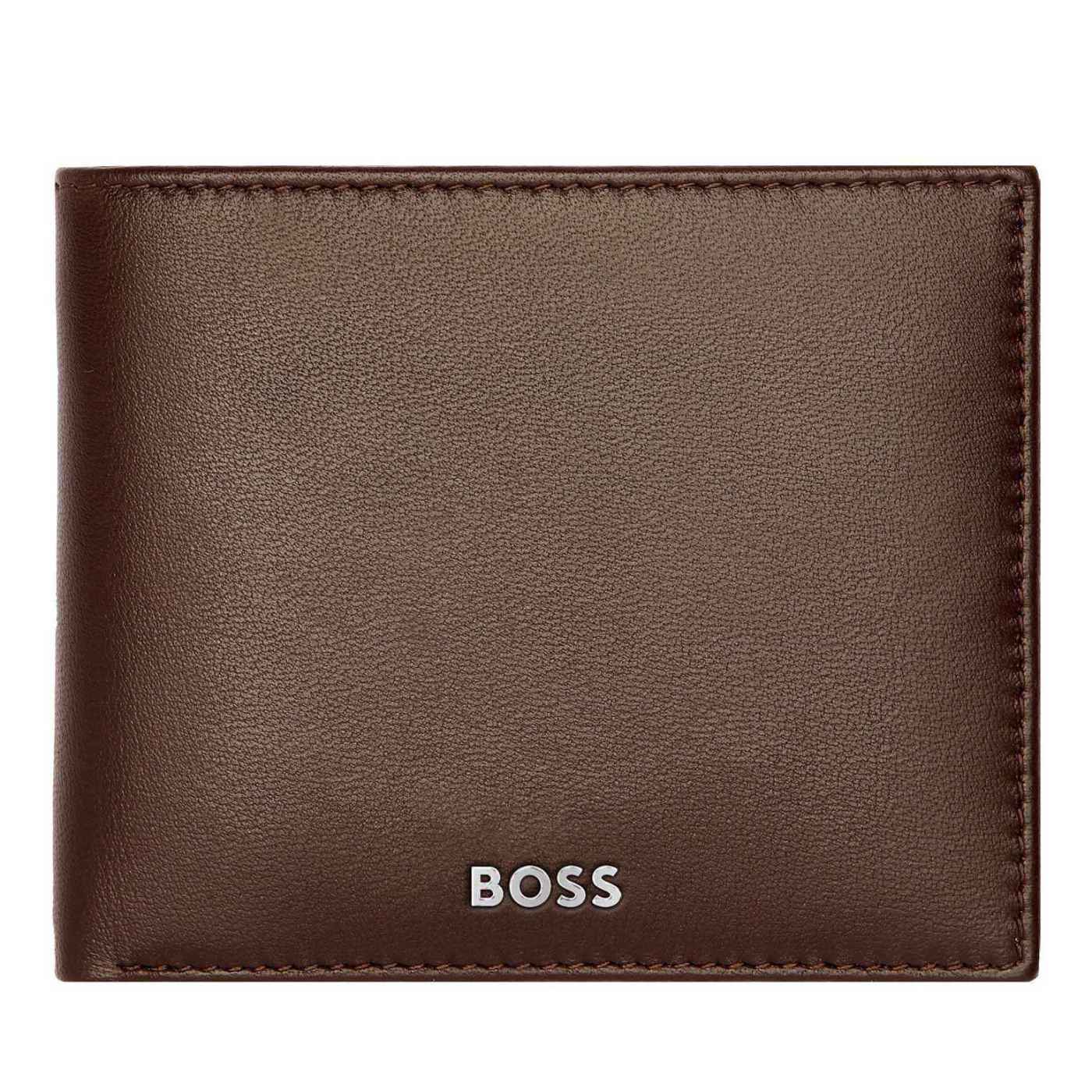 Hugo Boss Leather Wallet Classic Smooth Brown