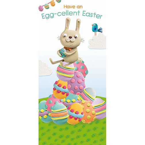 Image Gallery Marzi Toy Box Bunny Eggs Easter Card