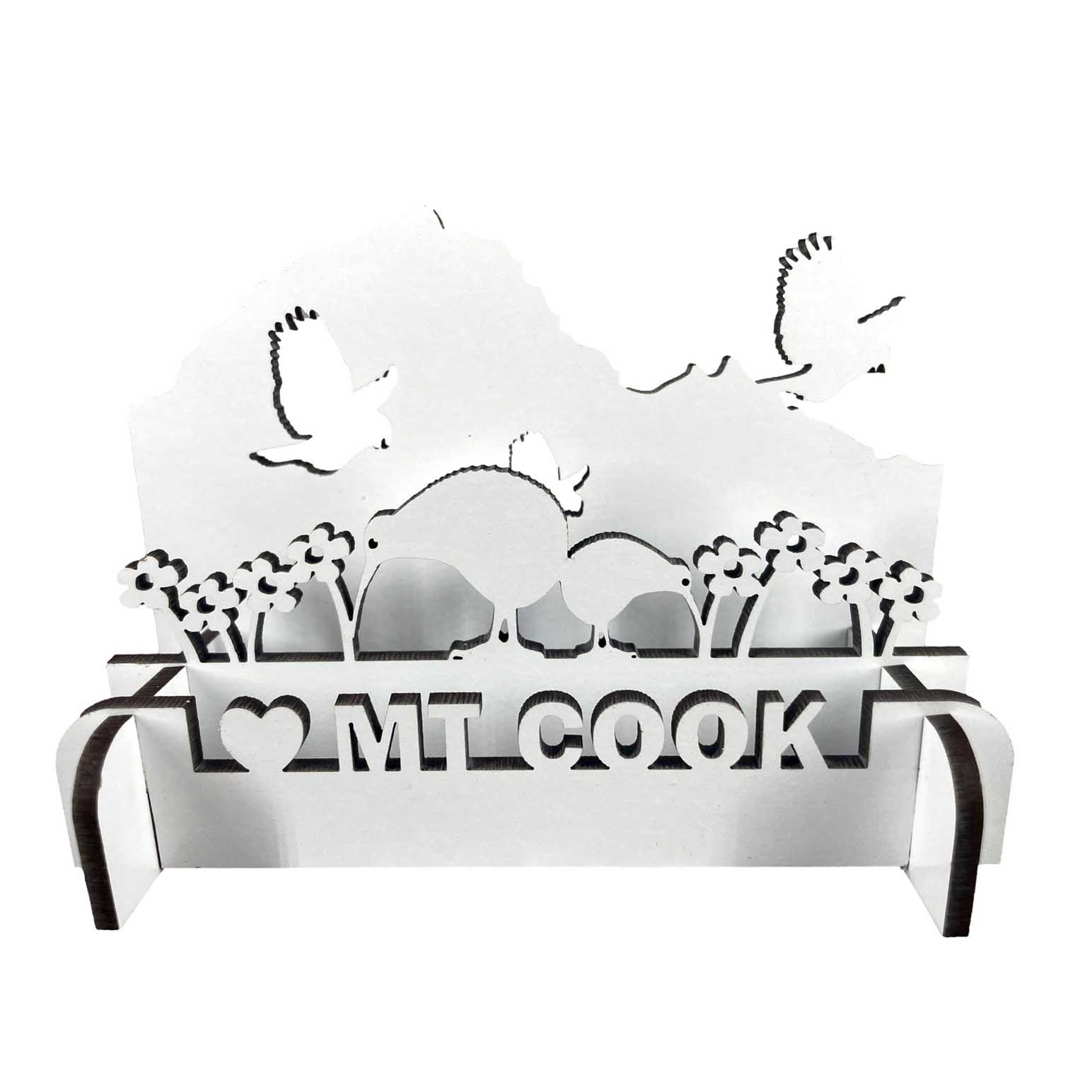 Abstract Designs A5 Flatpack Mount Cook Scene White