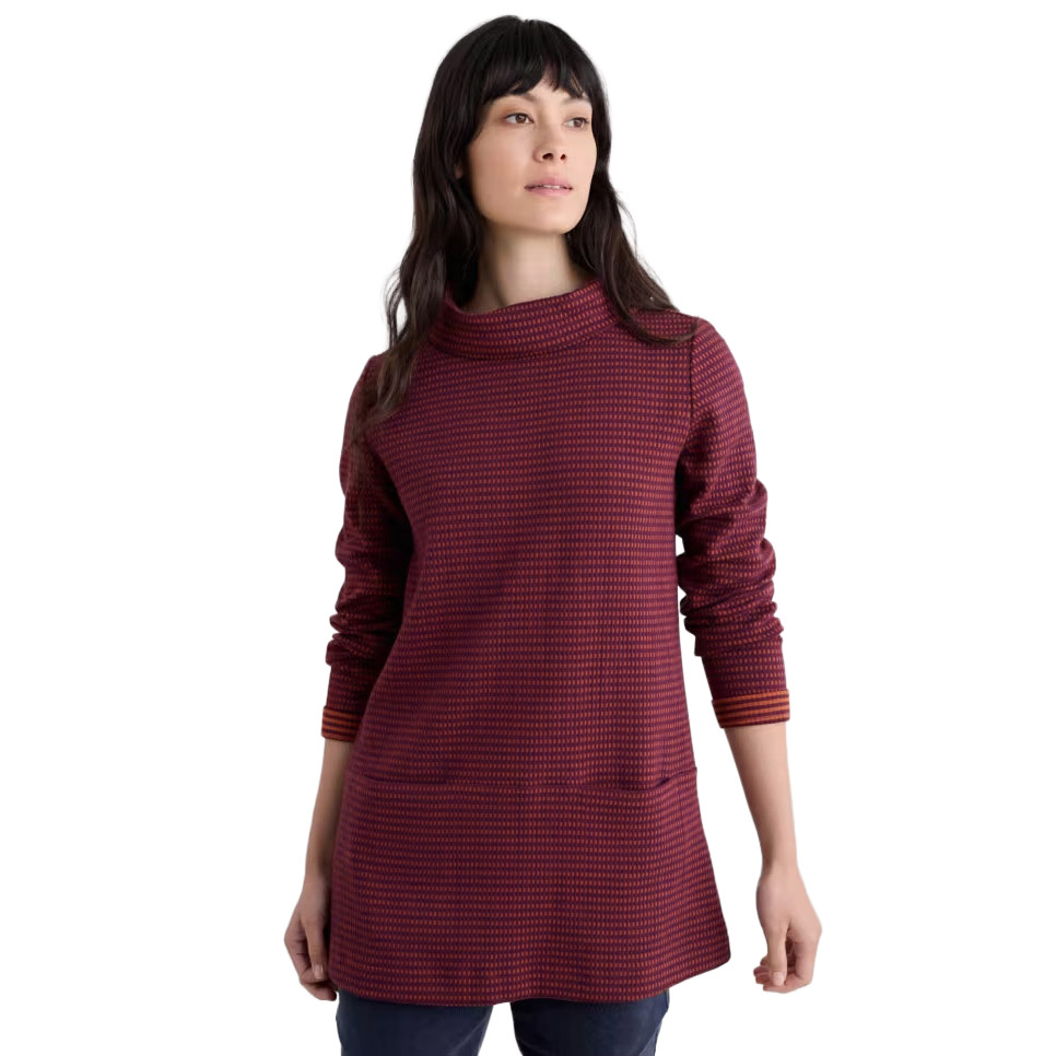 Seasalt Cornwall Mawgan Porth Tunic Bramble Bank Dark Hellebore