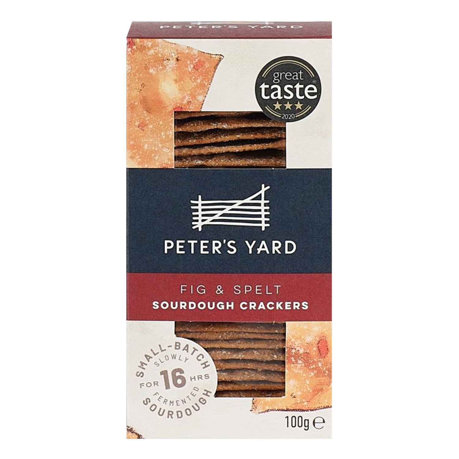Peter's Yard Fig & Spelt Sourdough Crackers 100g