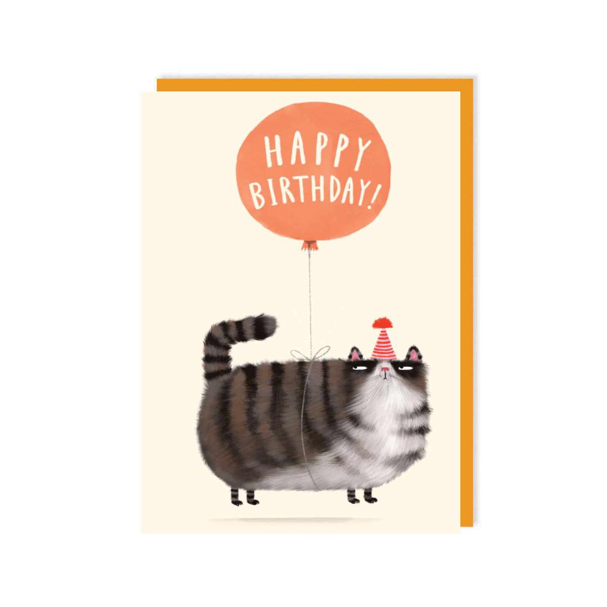 Charlie Rabbit Grumpy Cat Birthday Card