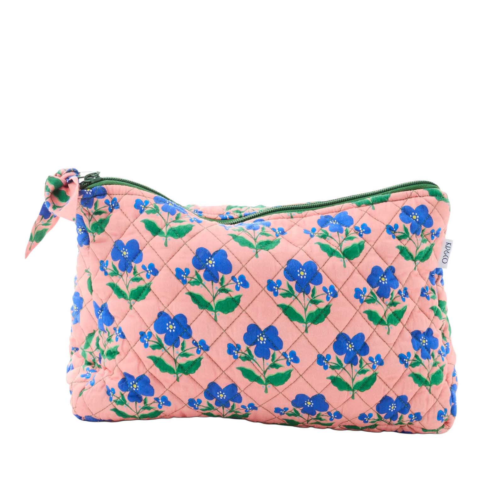 Kip&Co X Anna Spiro Indian Summer Rose Quilted Cotton Toiletry Purse