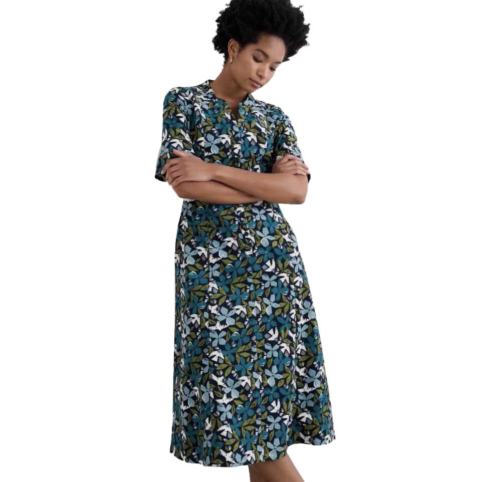 Seasalt Cornwall Wightwick Dress Headland Collage Mix