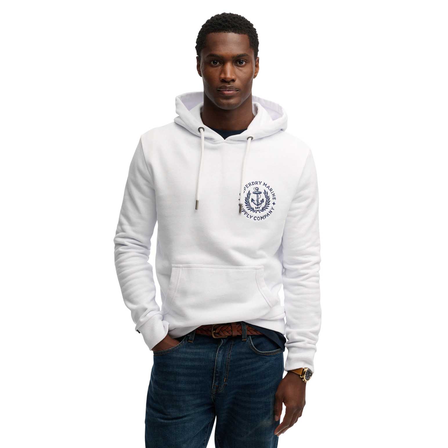 Superdry Lo-Fi Dockside Emblem Hood