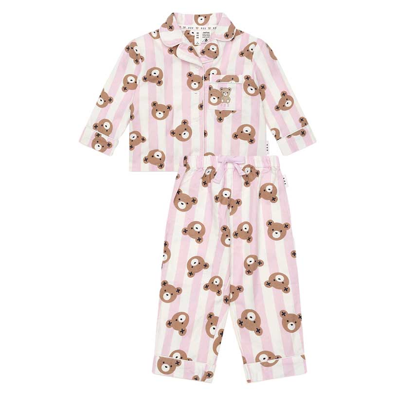 Huxbaby Rose Classic Stripe Sleep Set 2-5Y