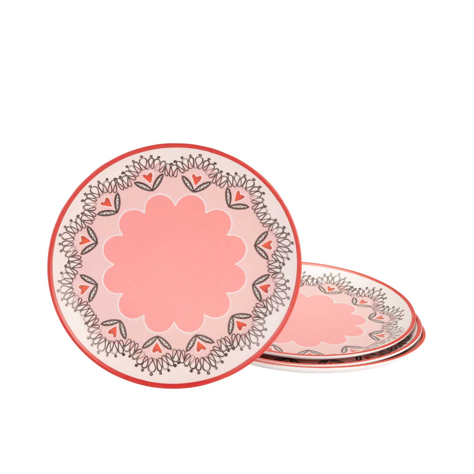 Cath Kidston Cherry Melamine Dinner Plates Set of 4