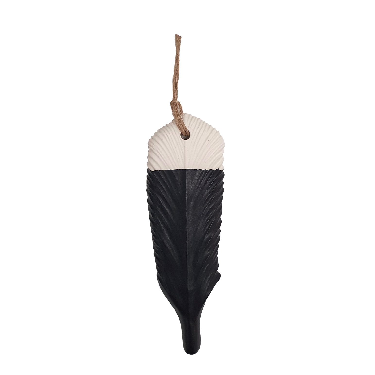 Michelle Bow Ceramics Hanging Huia Feather Mini 10cms