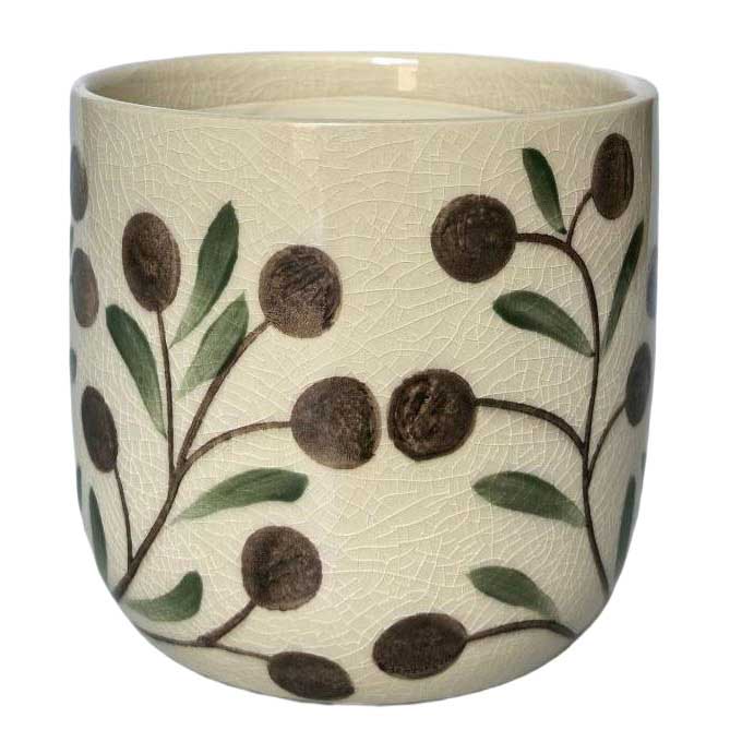 Urban Products Olive Print Planter Brown 14cm