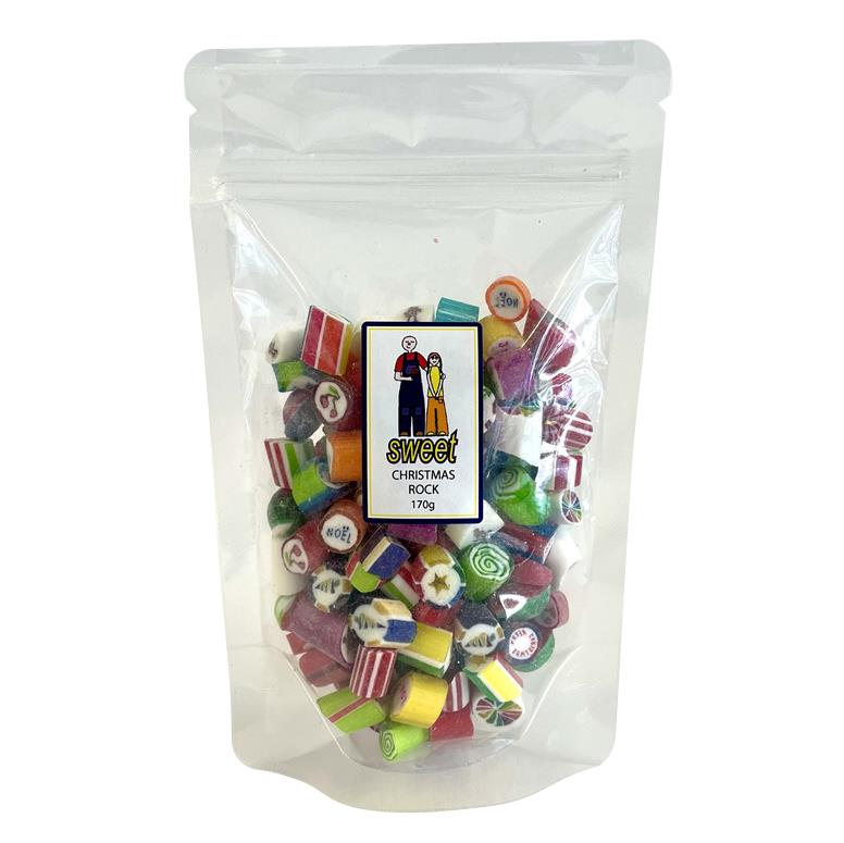 Sweet Christmas Rock Selection Bag 170g