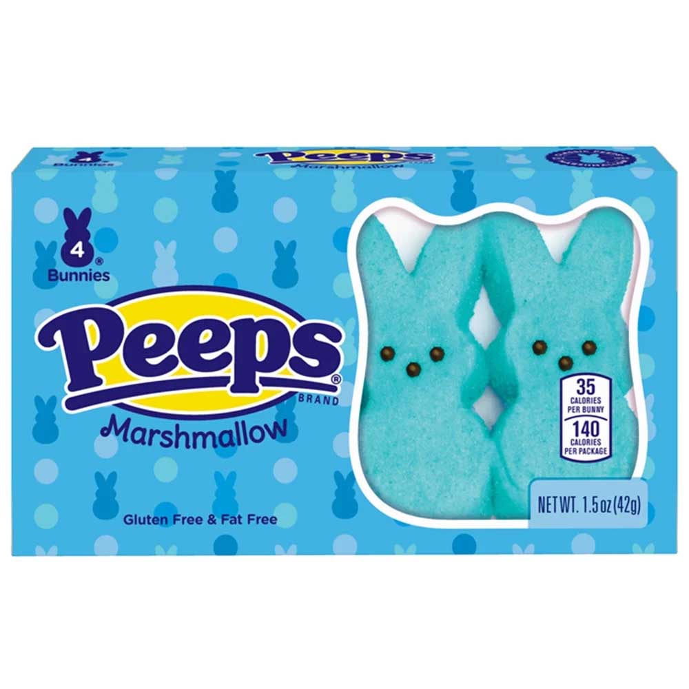 Peeps&reg; 4Pc Blue Marshmallow Bunnies