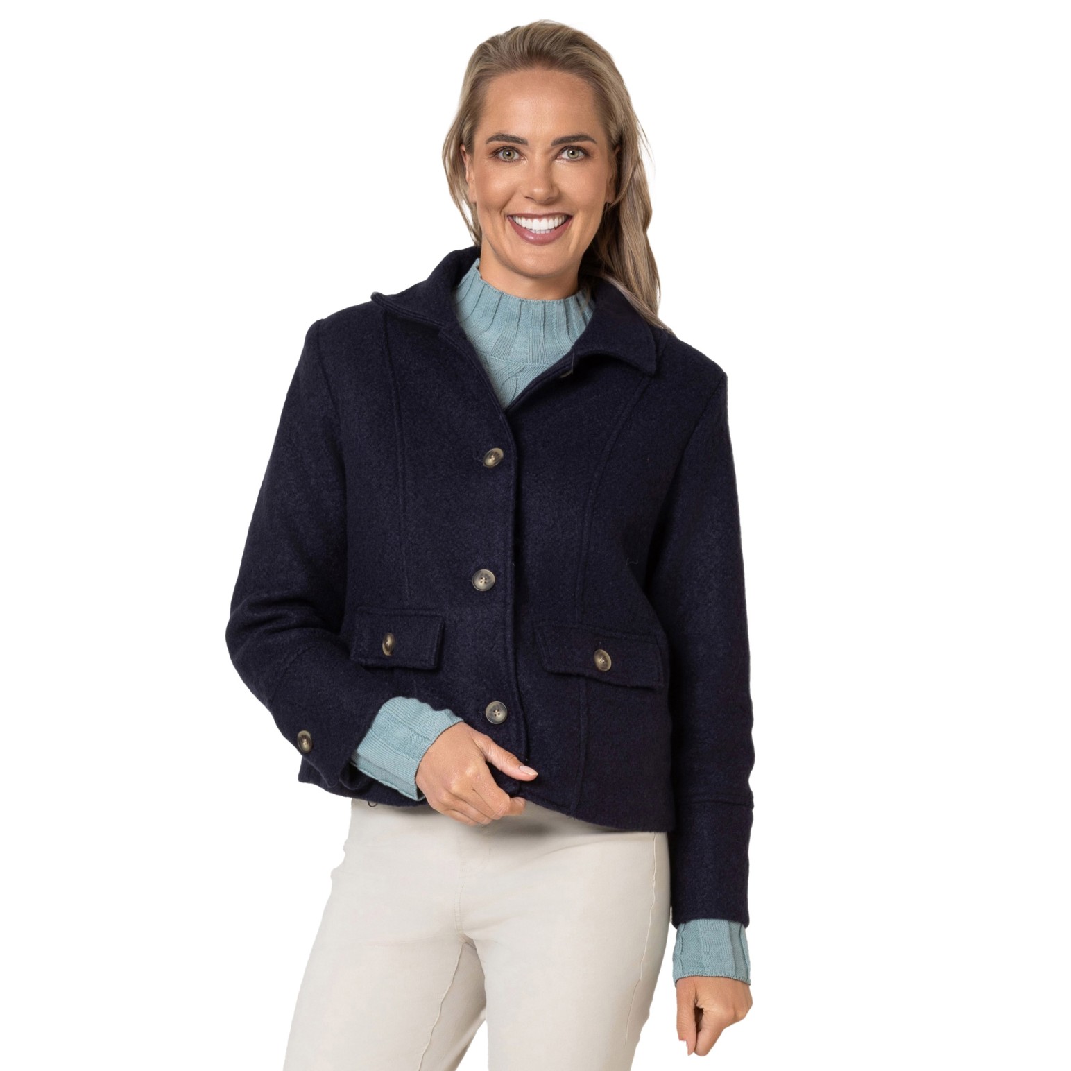 B Essentials Pleat Back Jacket