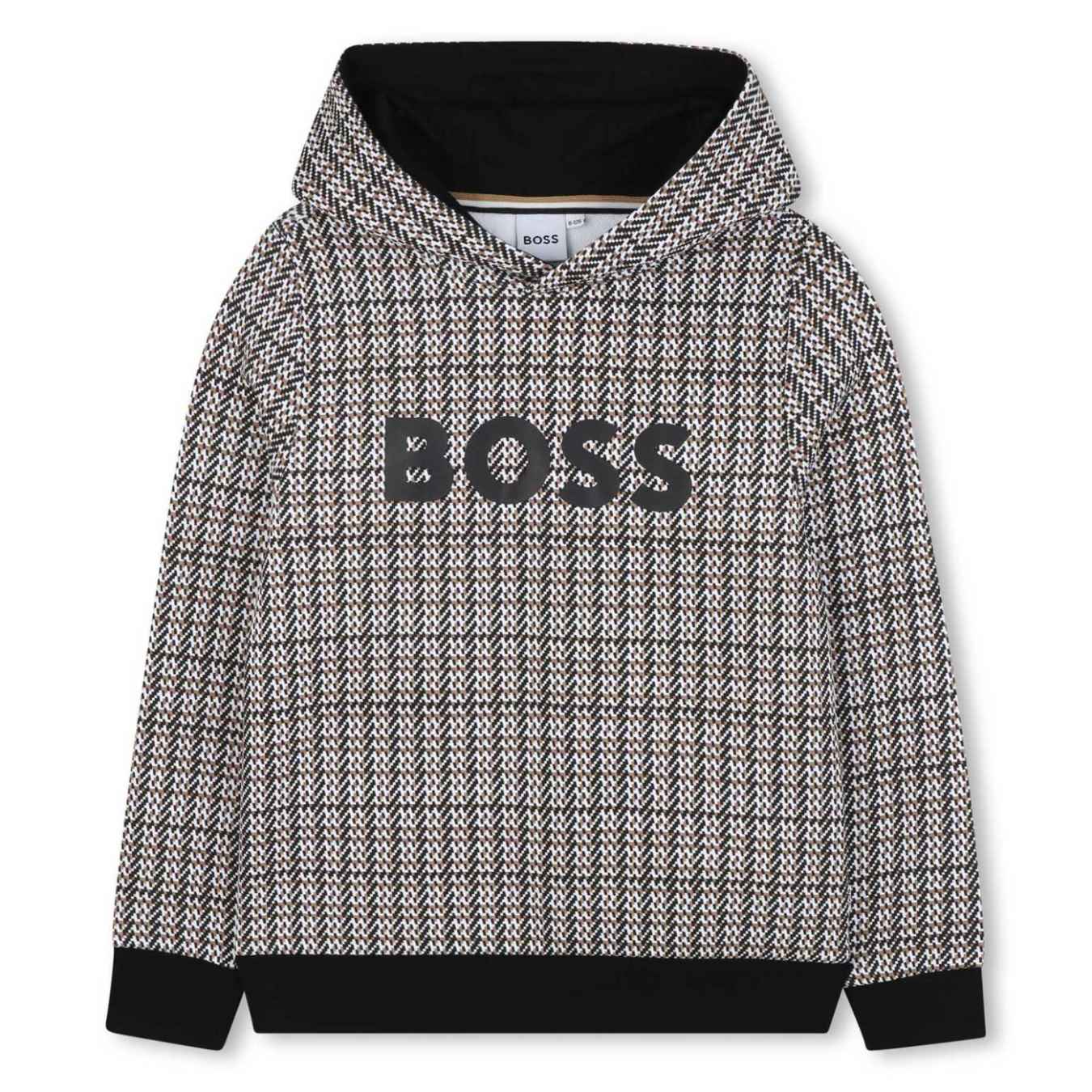 BOSS Patterned Hooded Sweatshirt 4Y-6Y