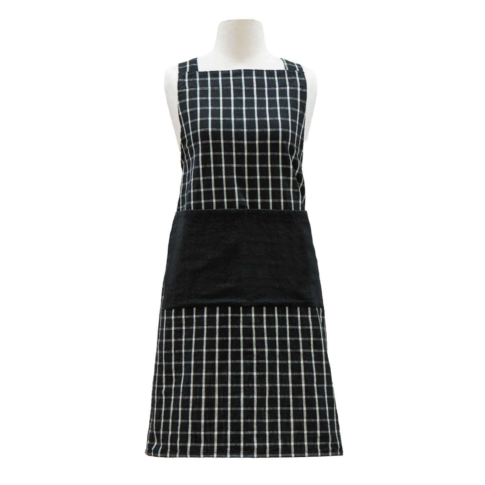 Ladelle Hemingway Black Cross Back Apron