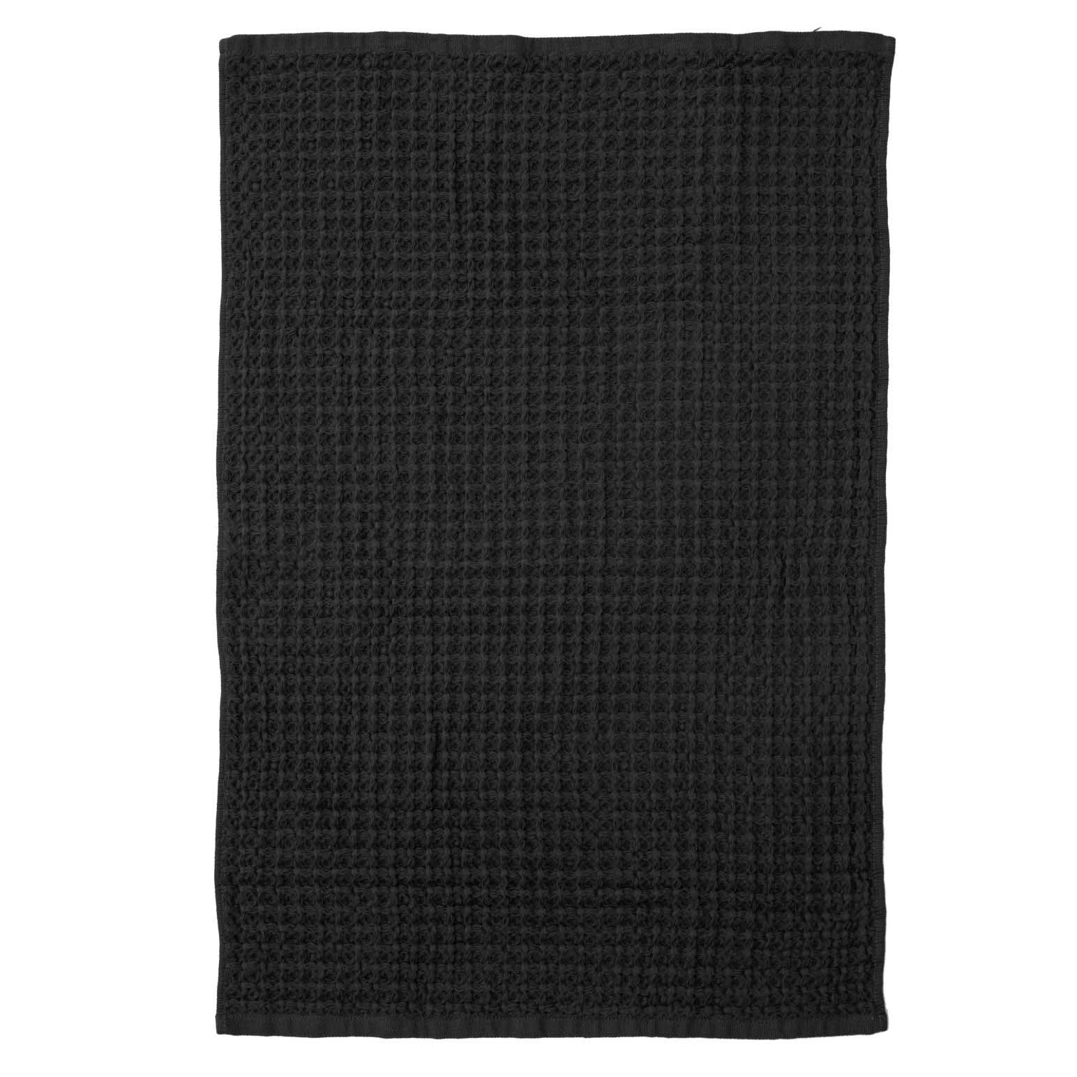 Ladelle Chunky Waffle Charcoal 2Pk Kitchen Towel