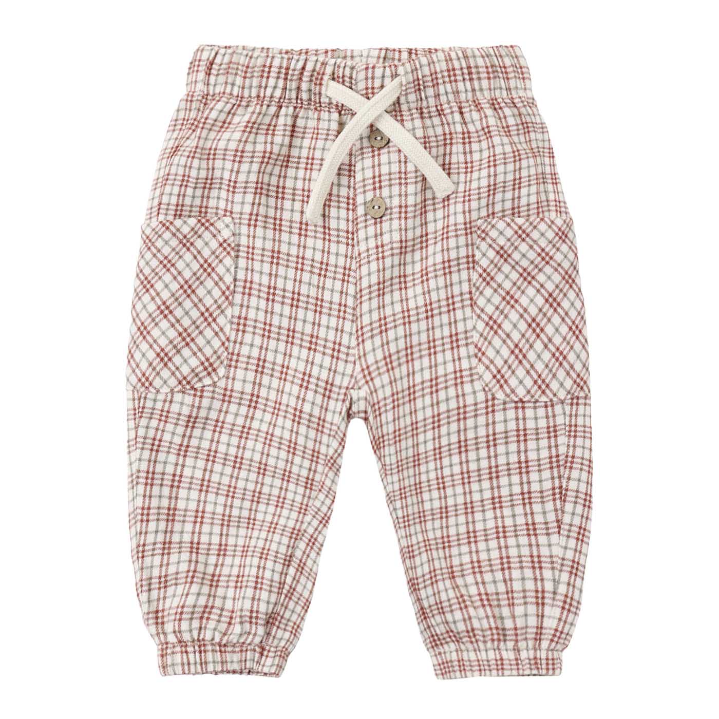 Quincy Mae Luca Pant Christmas Plaid 2-5Y