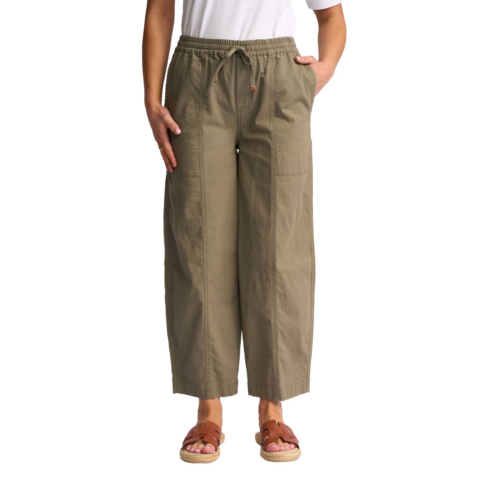 Vassalli Barrel Leg Ankle Grazer Pant