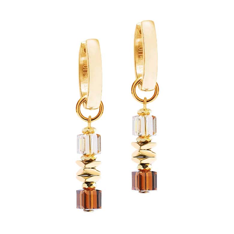 Coeur de Lion Wave Cub Flow Hoop Earrings