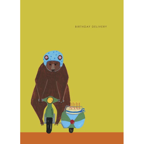 Vevoke Card Bear On Bike