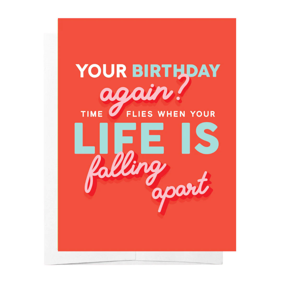 Bad on Paper Time Flies Card
