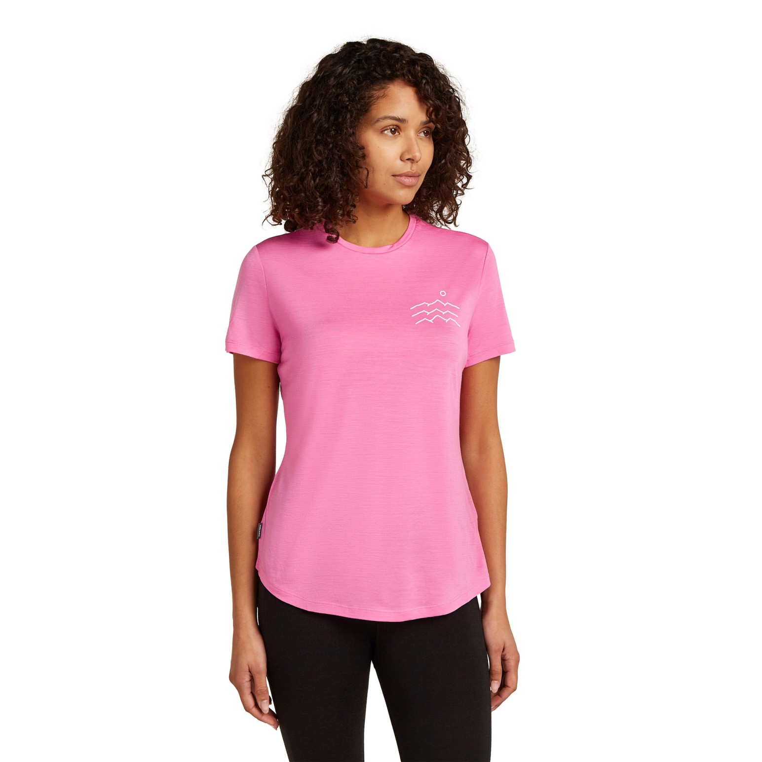 Icebreaker W Merino Blend 125 Cool-Lite Sphere SS Tee Across the Peaks