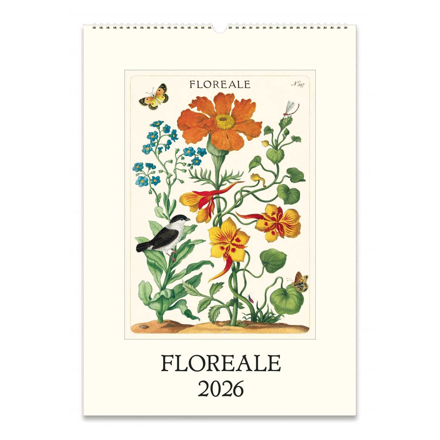 Cavallini Floreale 2026 Wall Calendar