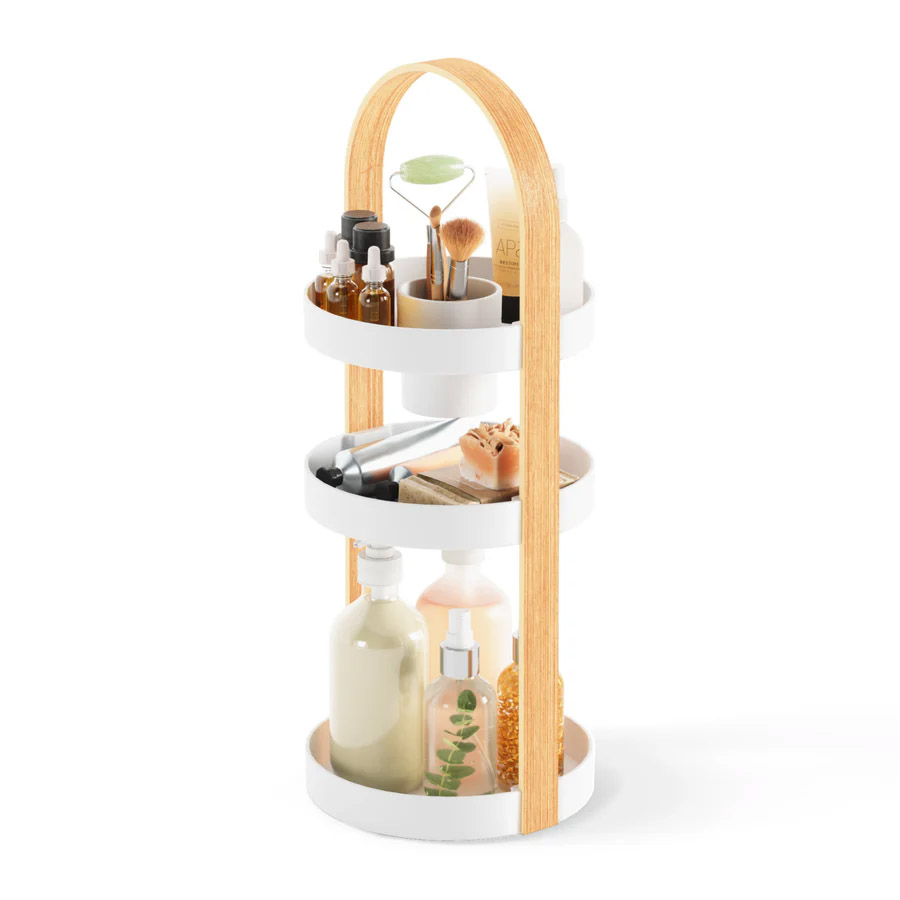 Umbra Bellwood Cosmetic Organiser - White/Natural