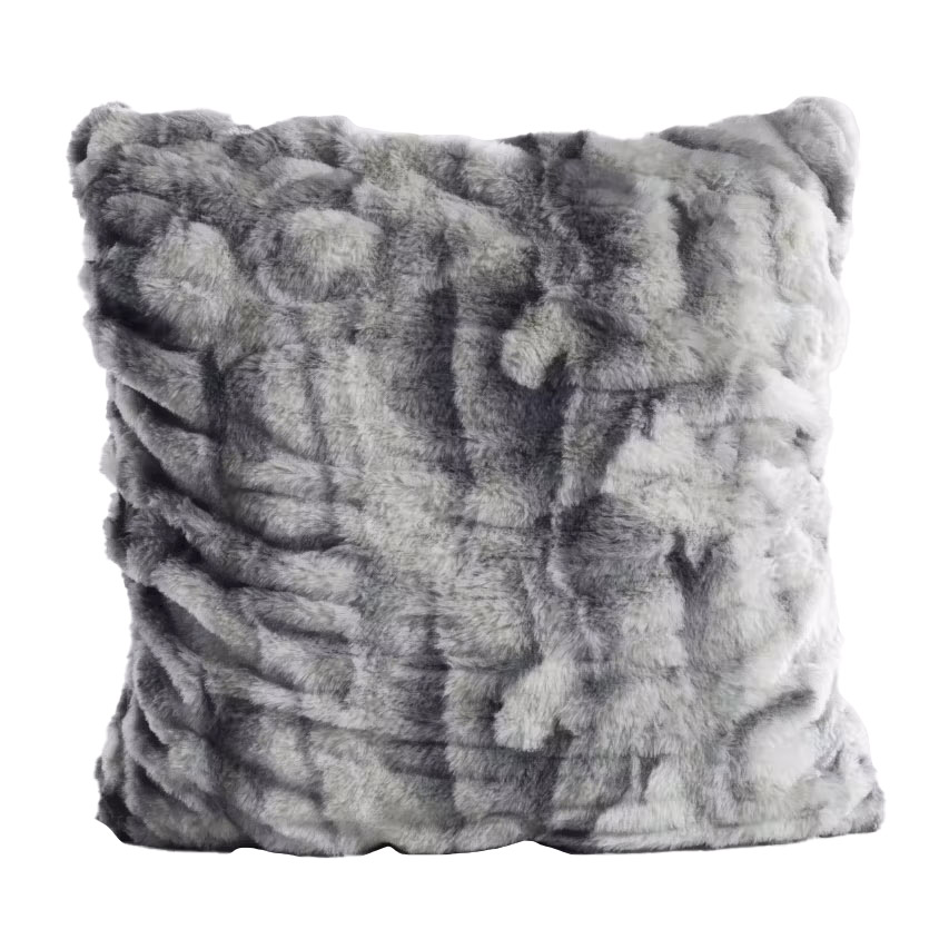 Top Drawer Snow Leopard Fur Cushion With Inner 45x45cm