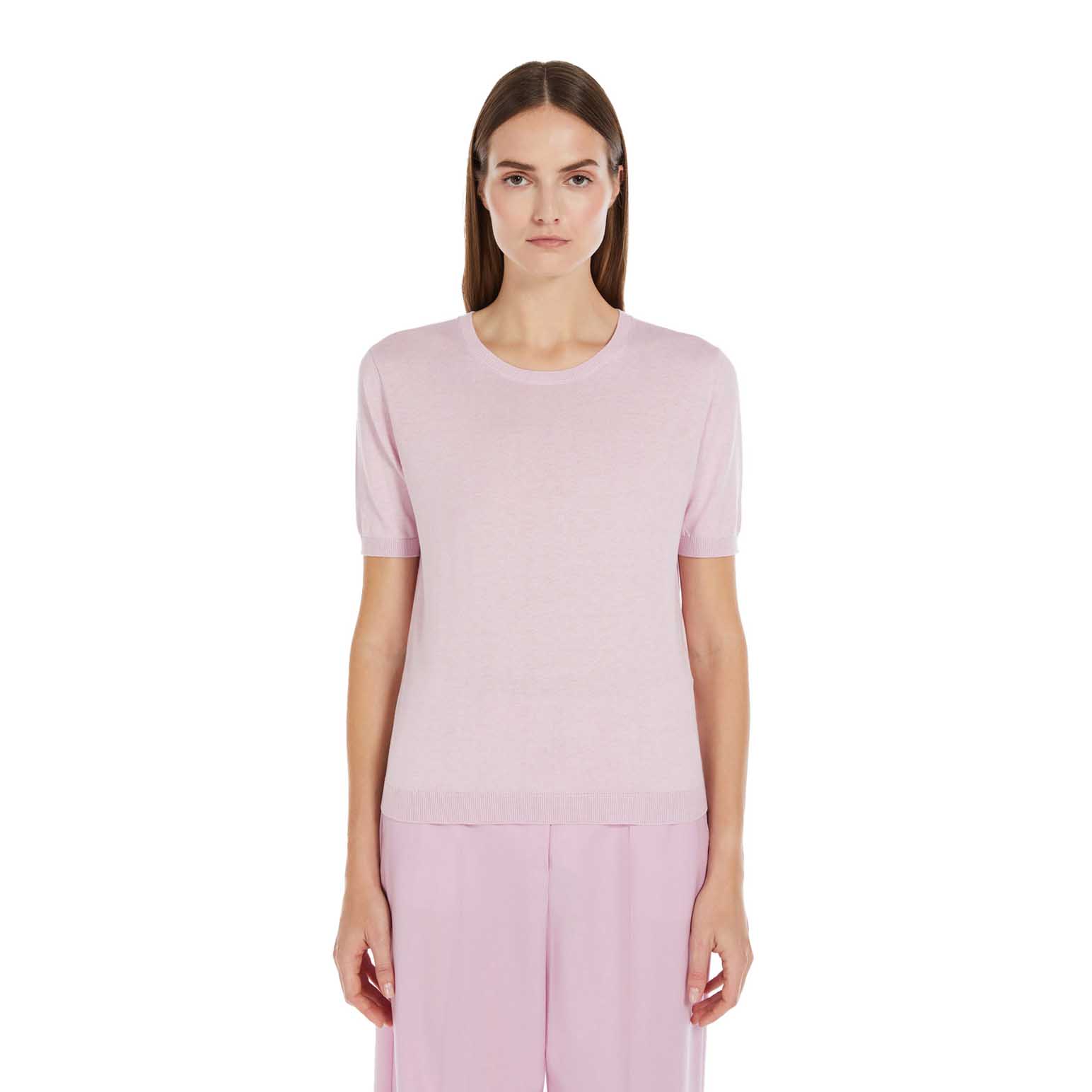 Weekend Max Mara Zibetto Silk Cotton Knit T-Shirt