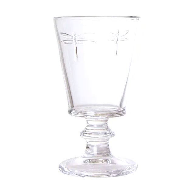 French Country Dragonfly Wine Goblet
