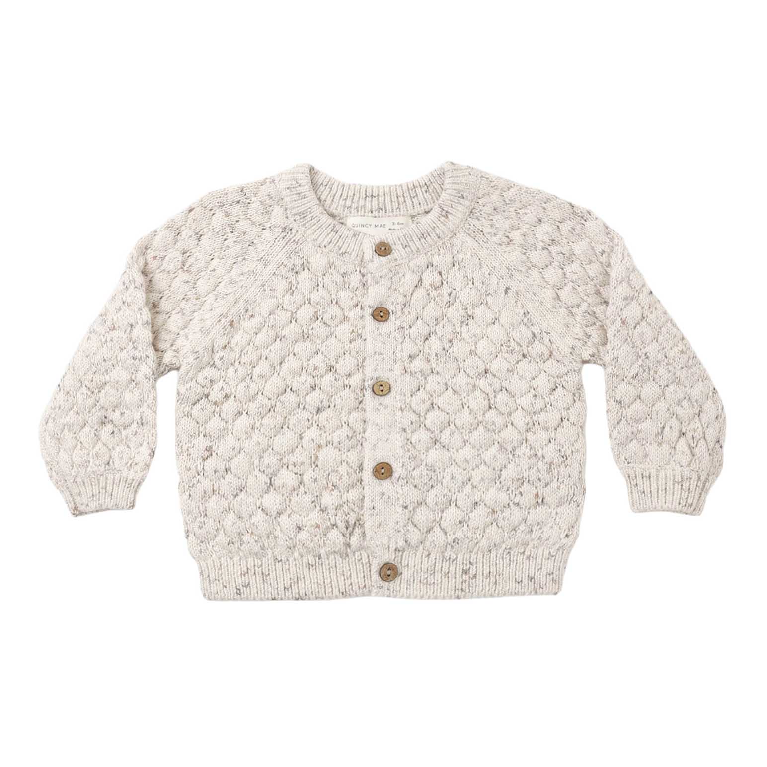 Quincy Mae Bubble Knit Cardigan 2-5Y