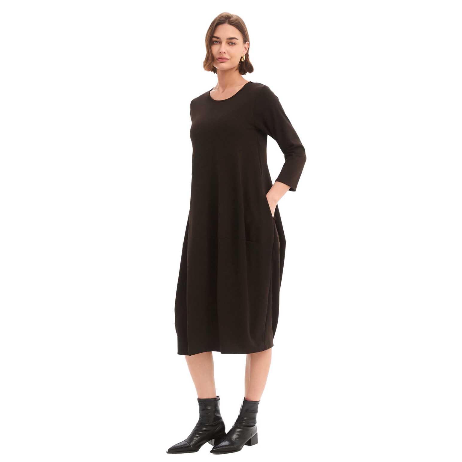 TIRELLI Diagonal Seam Knit Dress