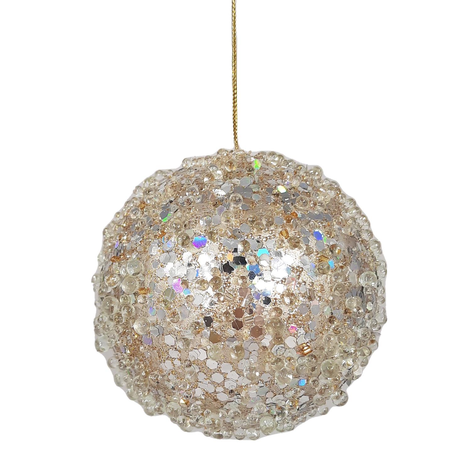 Heirloom Ball Platinum 8.25cm