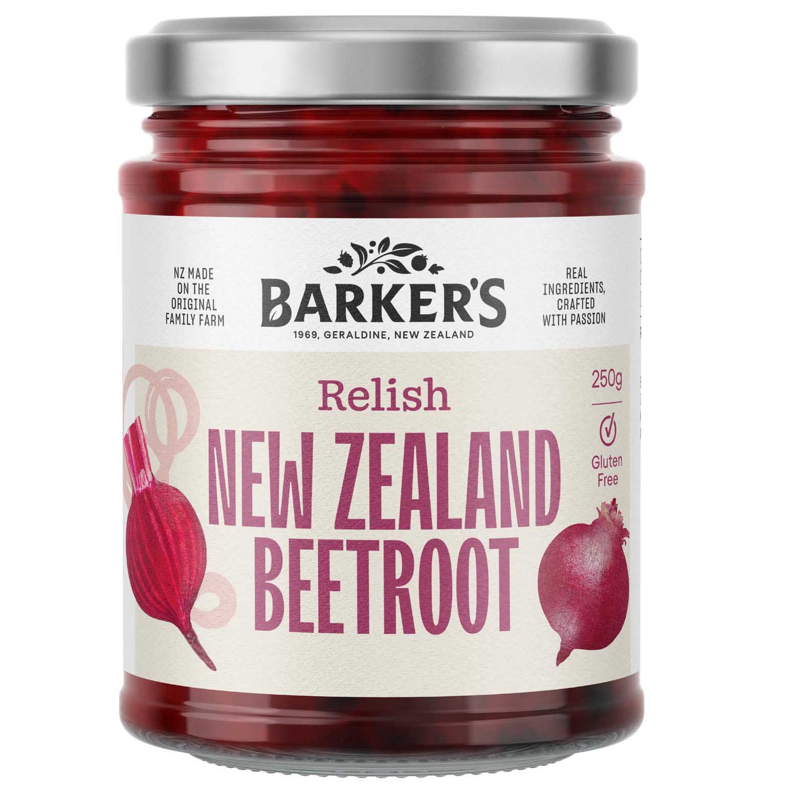 Barker's New Zealand Beetroot Relish 250g